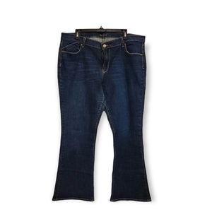 Old Navy The Flirt size 18 Boot Cut Mid Rise Dark Rinse